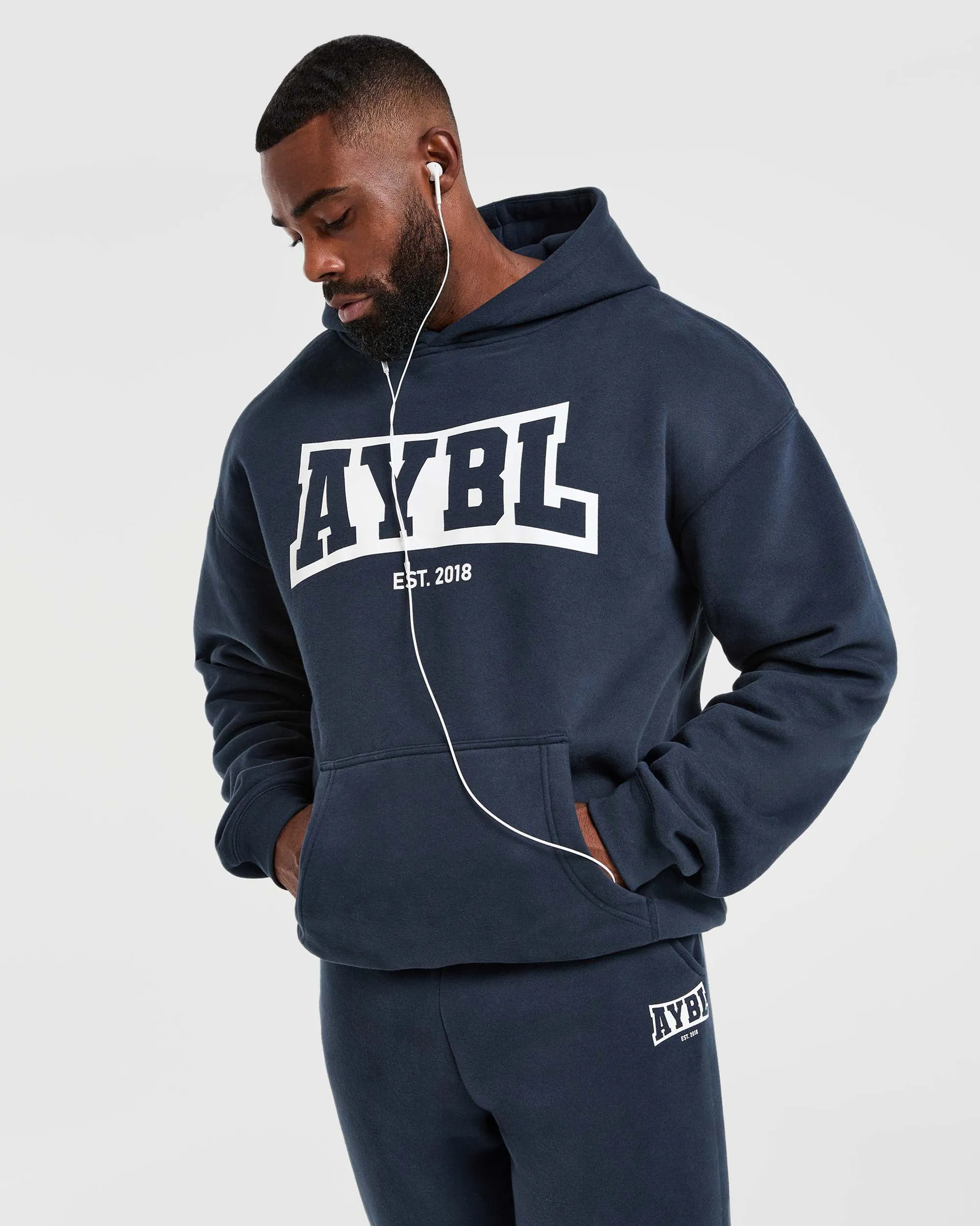 Academy Oversized Hoodie - Navy