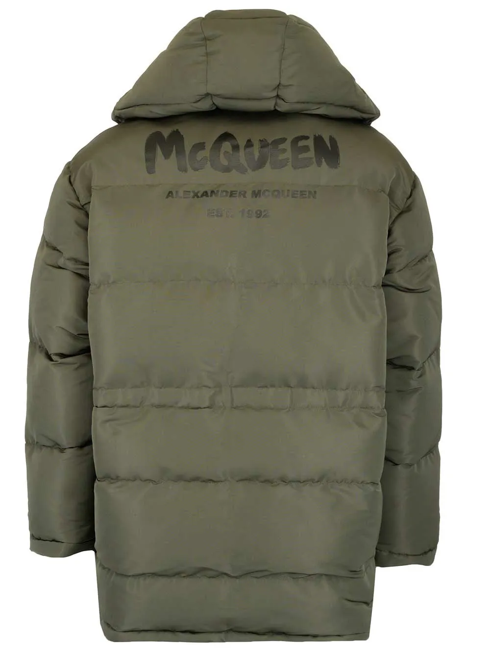 Alexander McQueen Graffiti Oversized Hooded Jacket