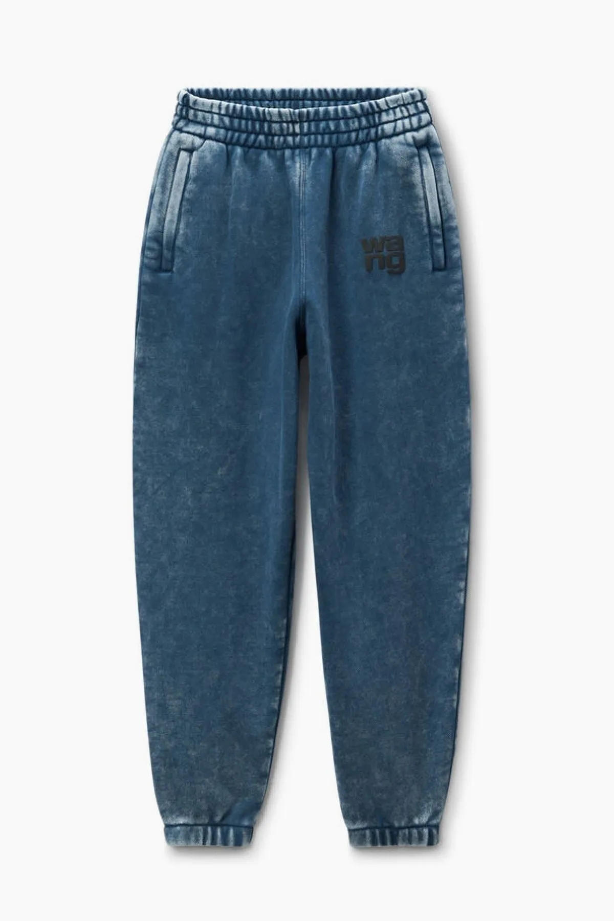 alexanderwang.t Puff Logo Sweatpant - Acid Black Ice