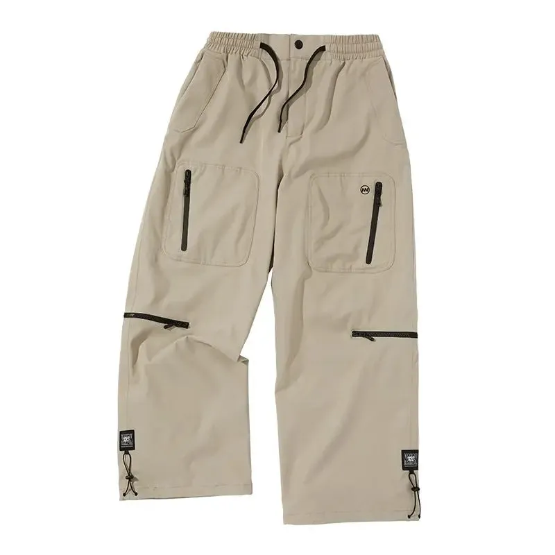 Baggy Snowboard Trousers Unisex Cargo Ski Pants