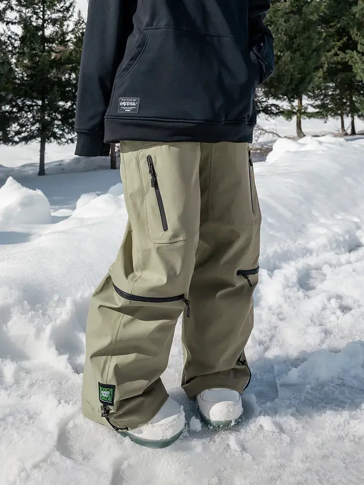 Baggy Snowboard Trousers Unisex Cargo Ski Pants