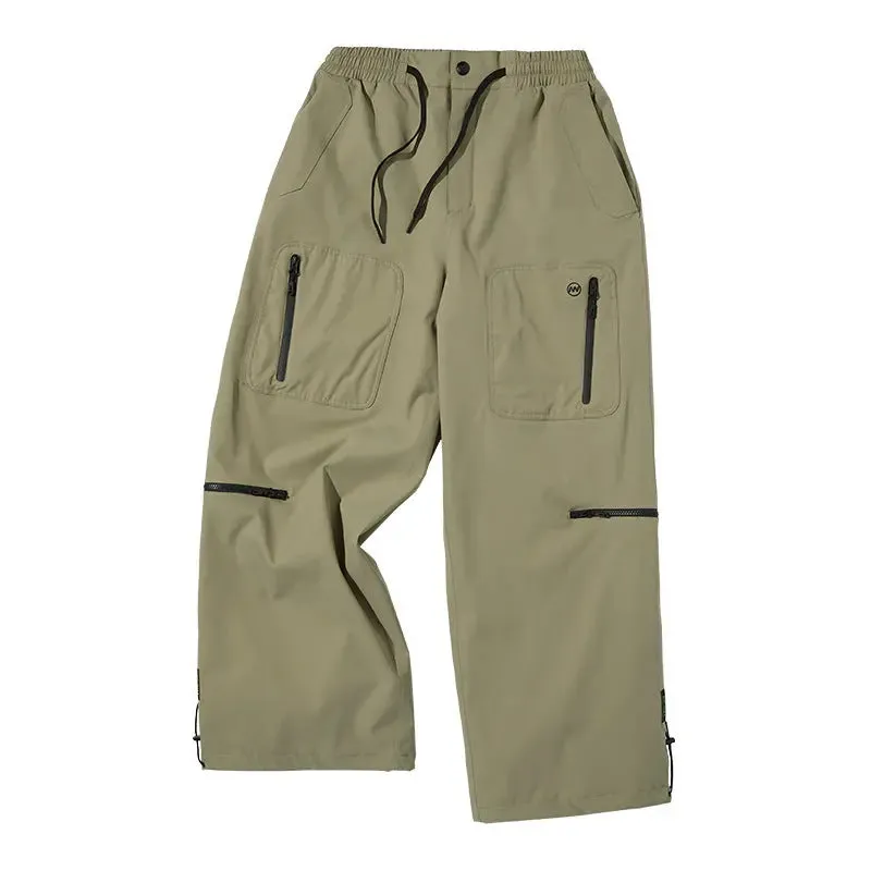 Baggy Snowboard Trousers Unisex Cargo Ski Pants