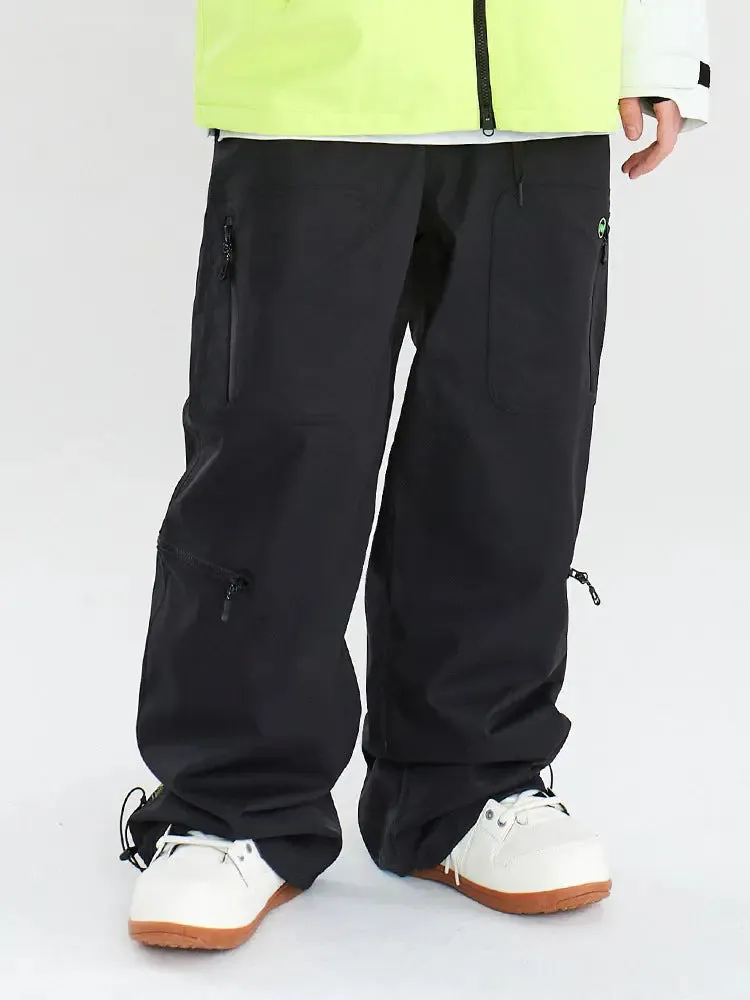 Baggy Snowboard Trousers Unisex Cargo Ski Pants