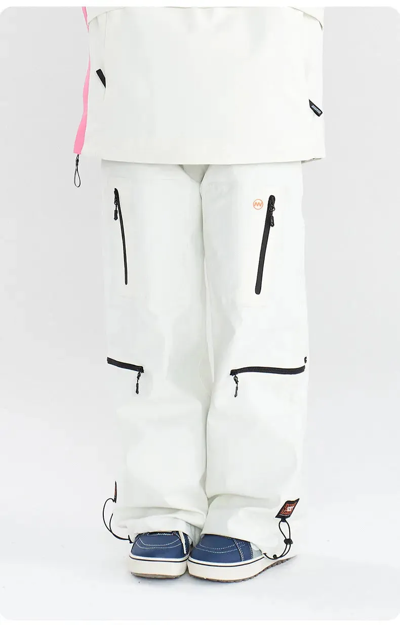 Baggy Snowboard Trousers Unisex Cargo Ski Pants