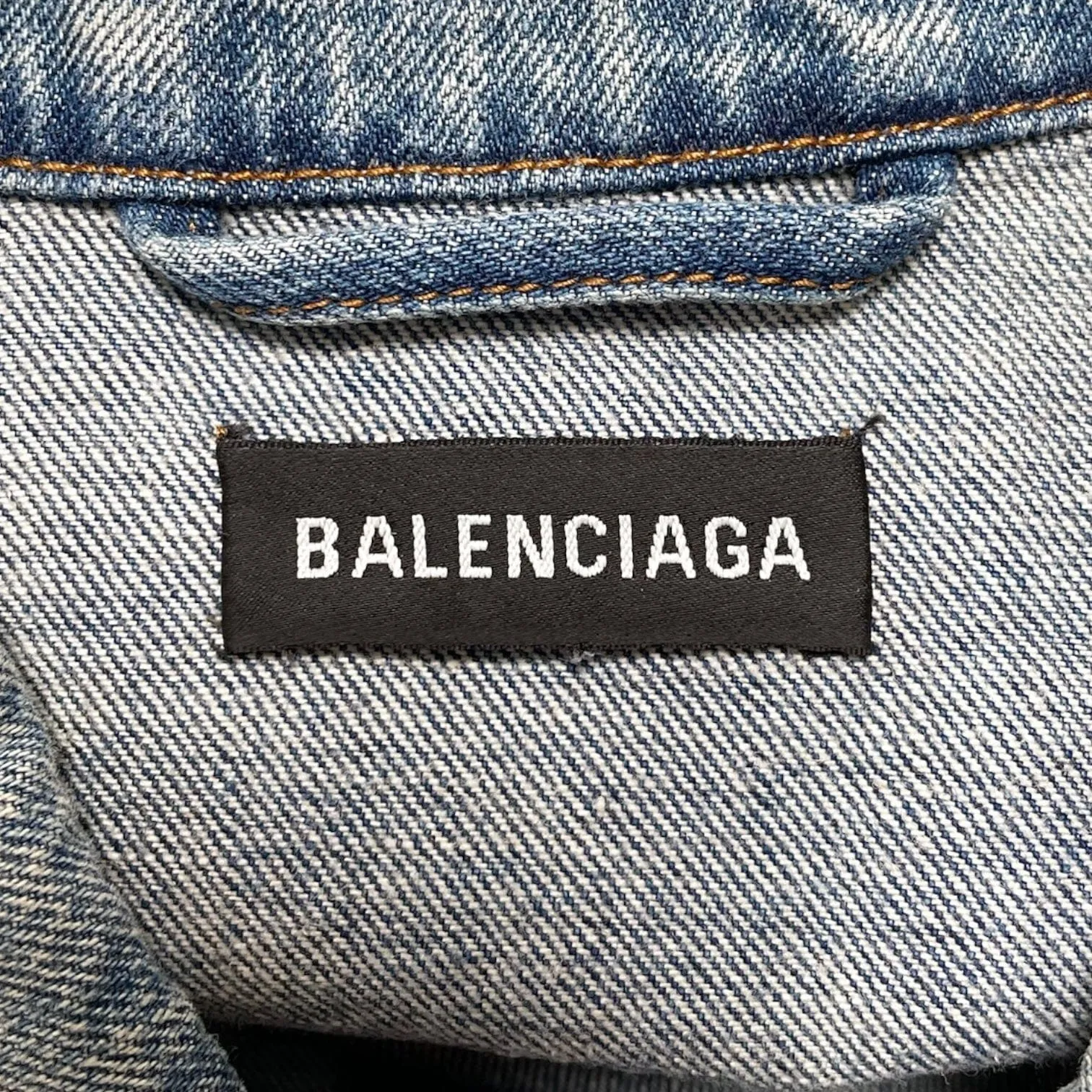 Balenciaga 2018 Graffiti Denim Jacket Indigo Multi