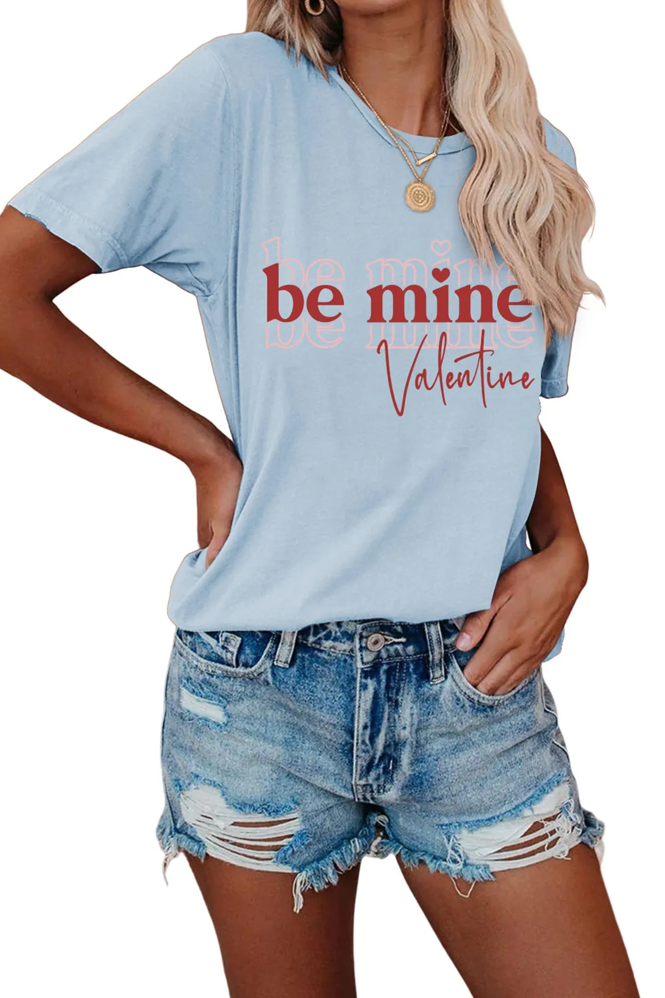 Be Mine Letter Graphic T-shirt