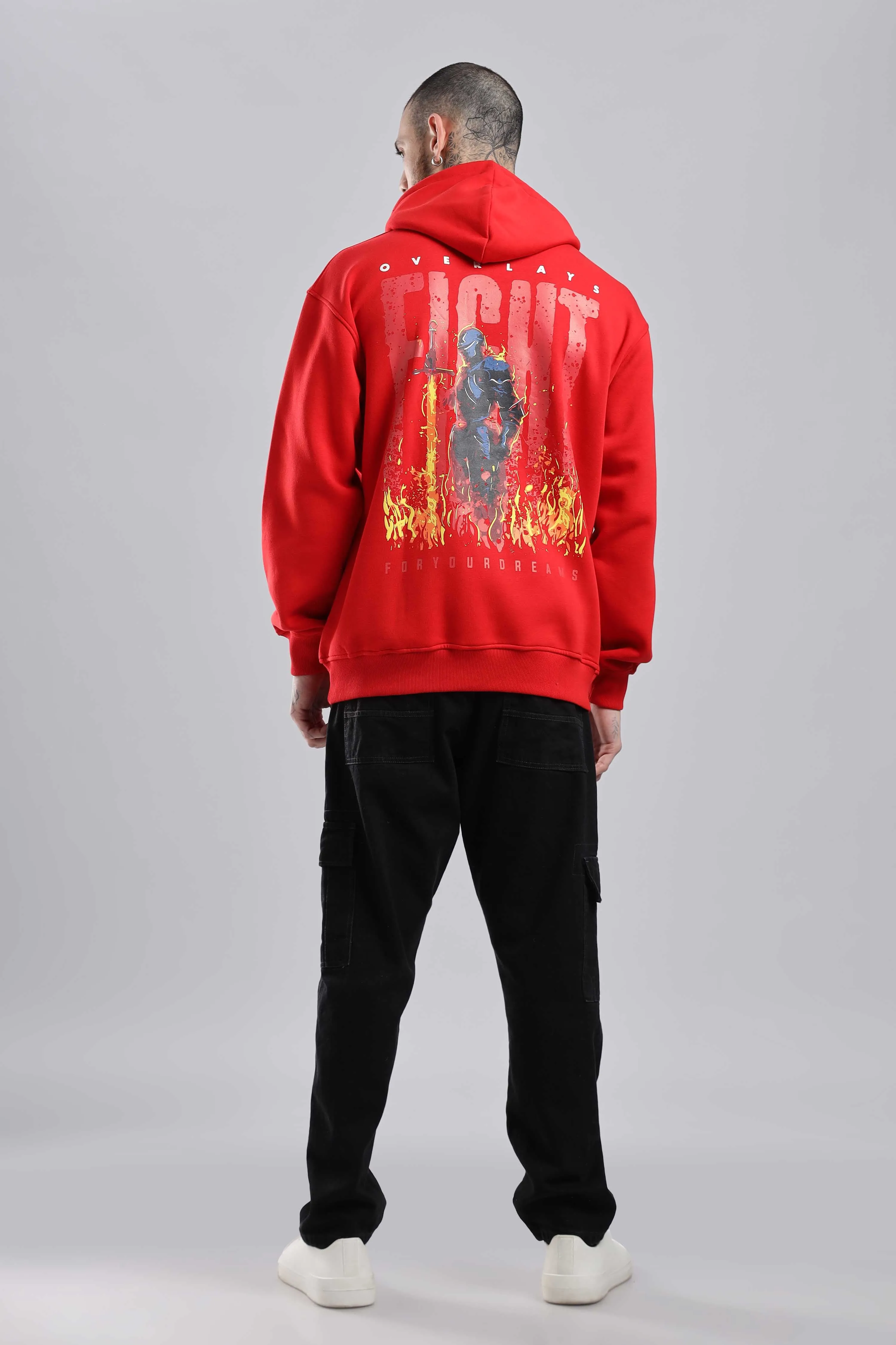 Blazing Warrior Oversized Hoodie