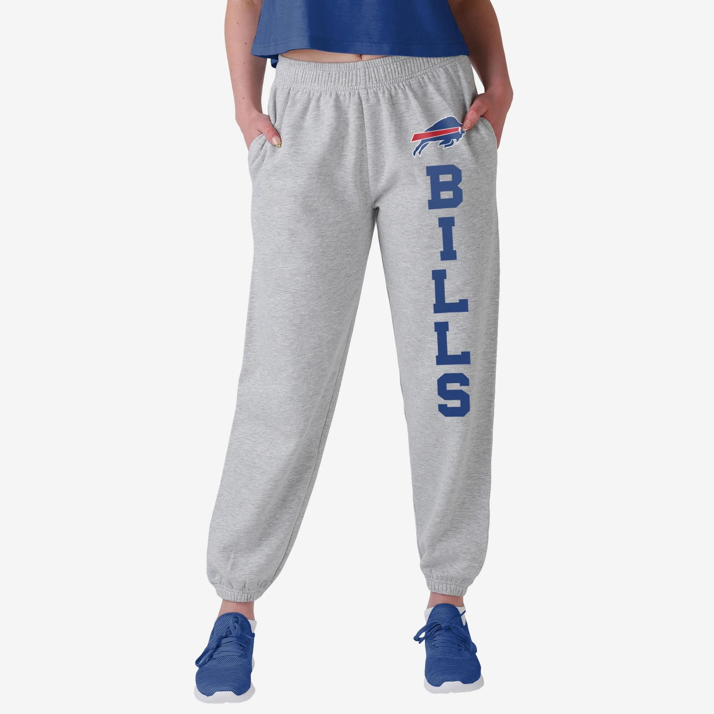 Buffalo Bills Womens Big Wordmark Gray Sweatpants