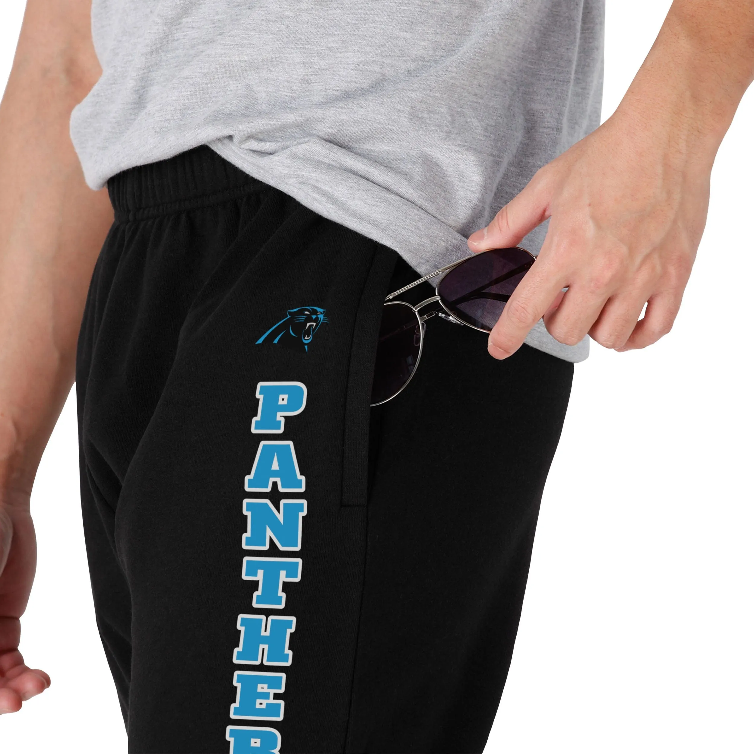 Carolina Panthers NFL Mens Team Color Sweatpants