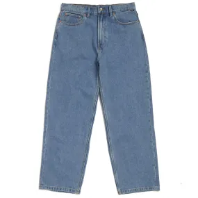 Check-5 Baggy Denim Pants - Stonewash Blue