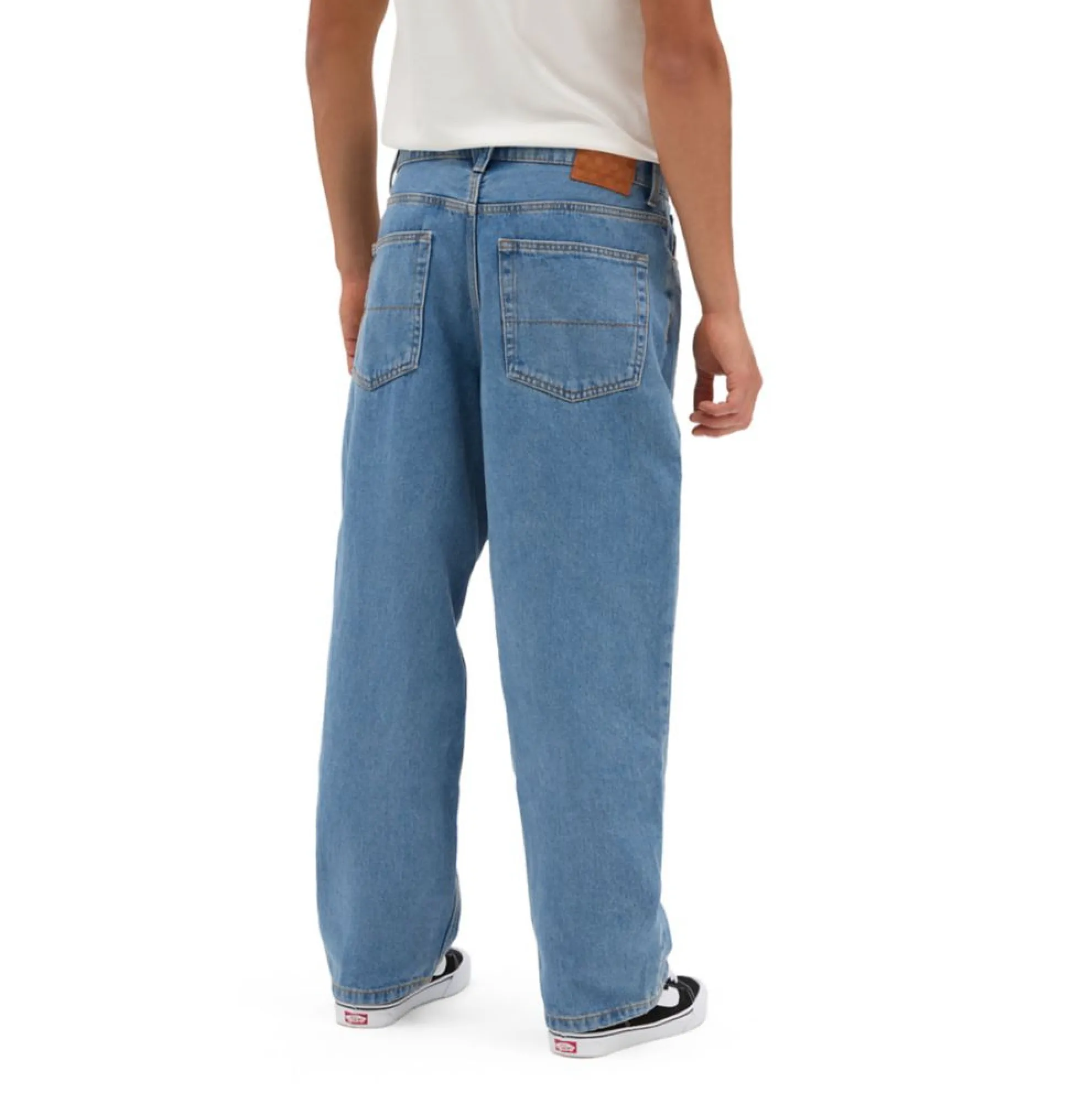 Check-5 Baggy Denim Pants - Stonewash Blue