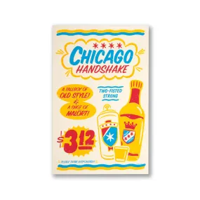 Chicago Handshake Printed Poster