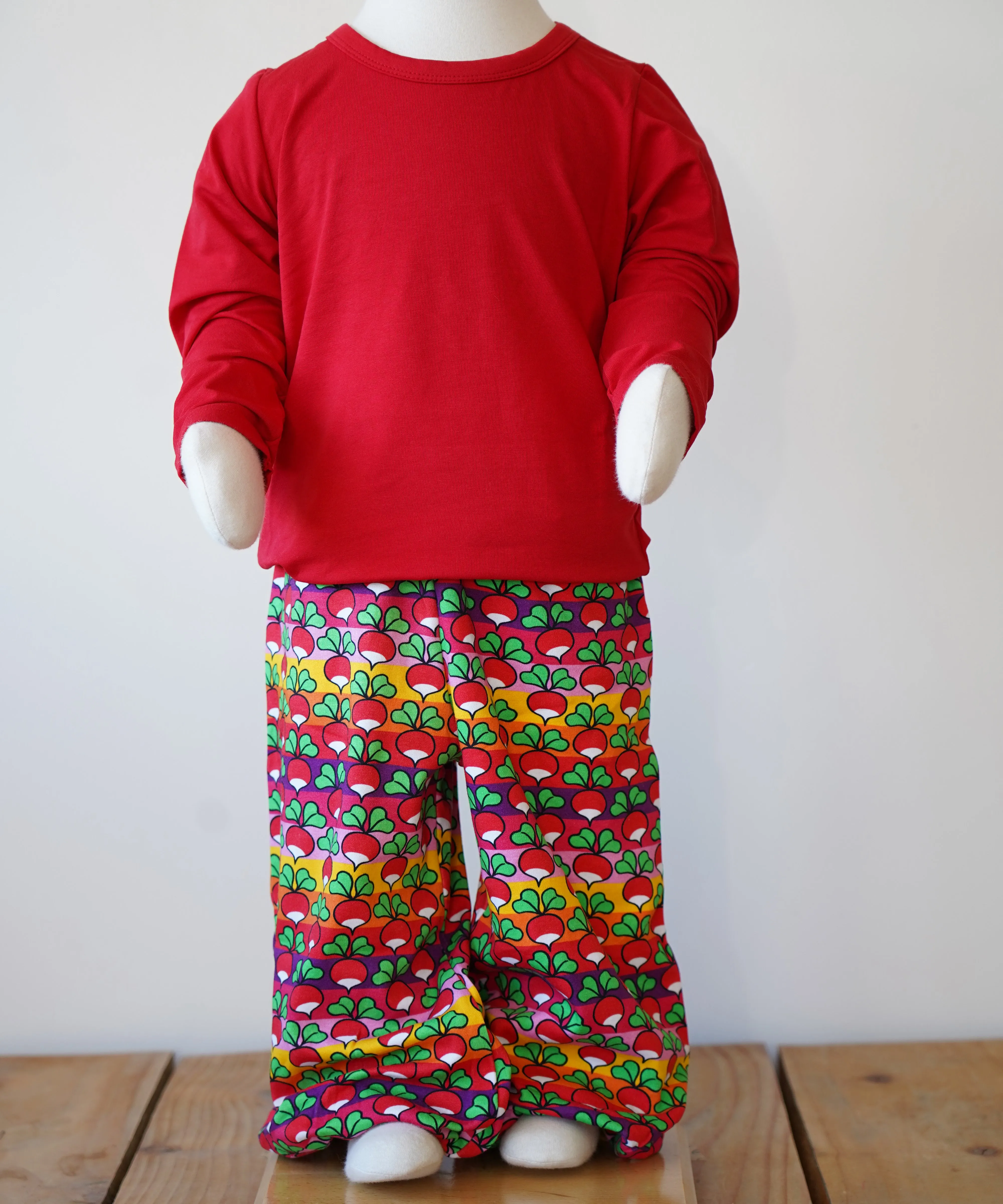 Duns Baggy Pants - Poppy Red Radish Stripe