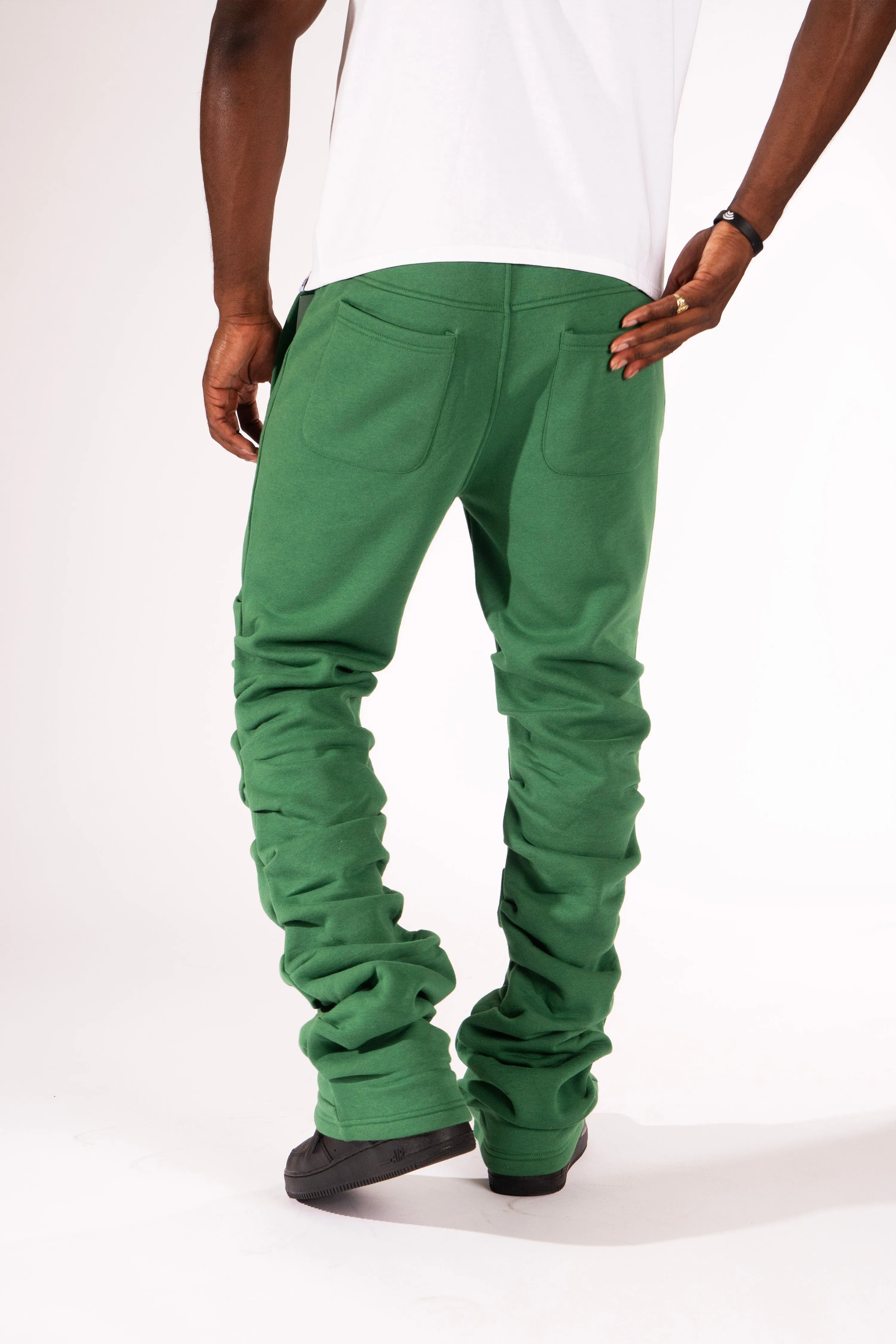 F6220 Malik Stacked Sweatpants - Green