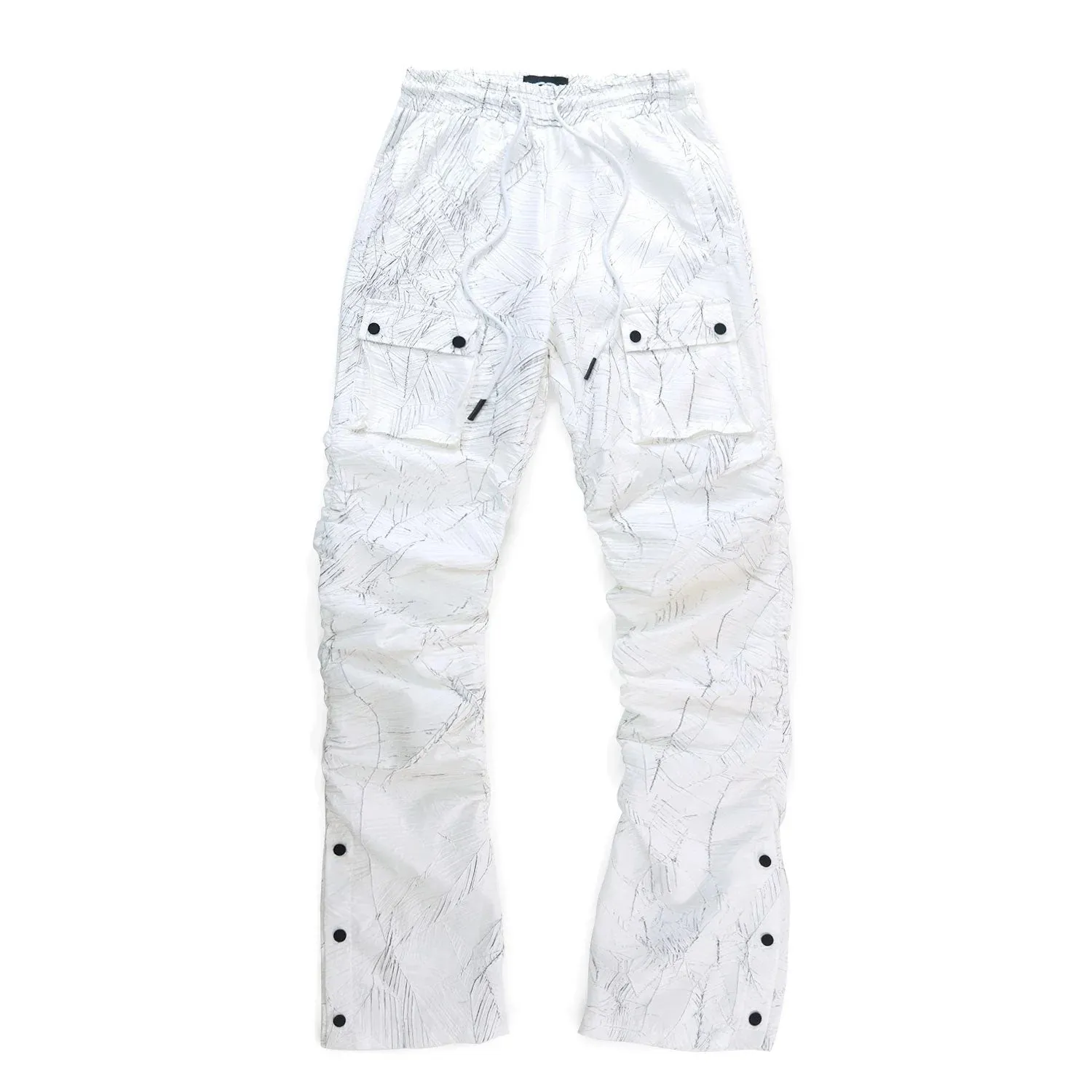 FROST ORIGINAL Monico Nylon Stacked Pants (White)