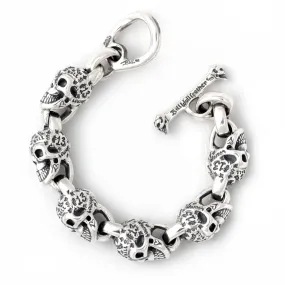 Graffiti Vintage Skull Bracelet