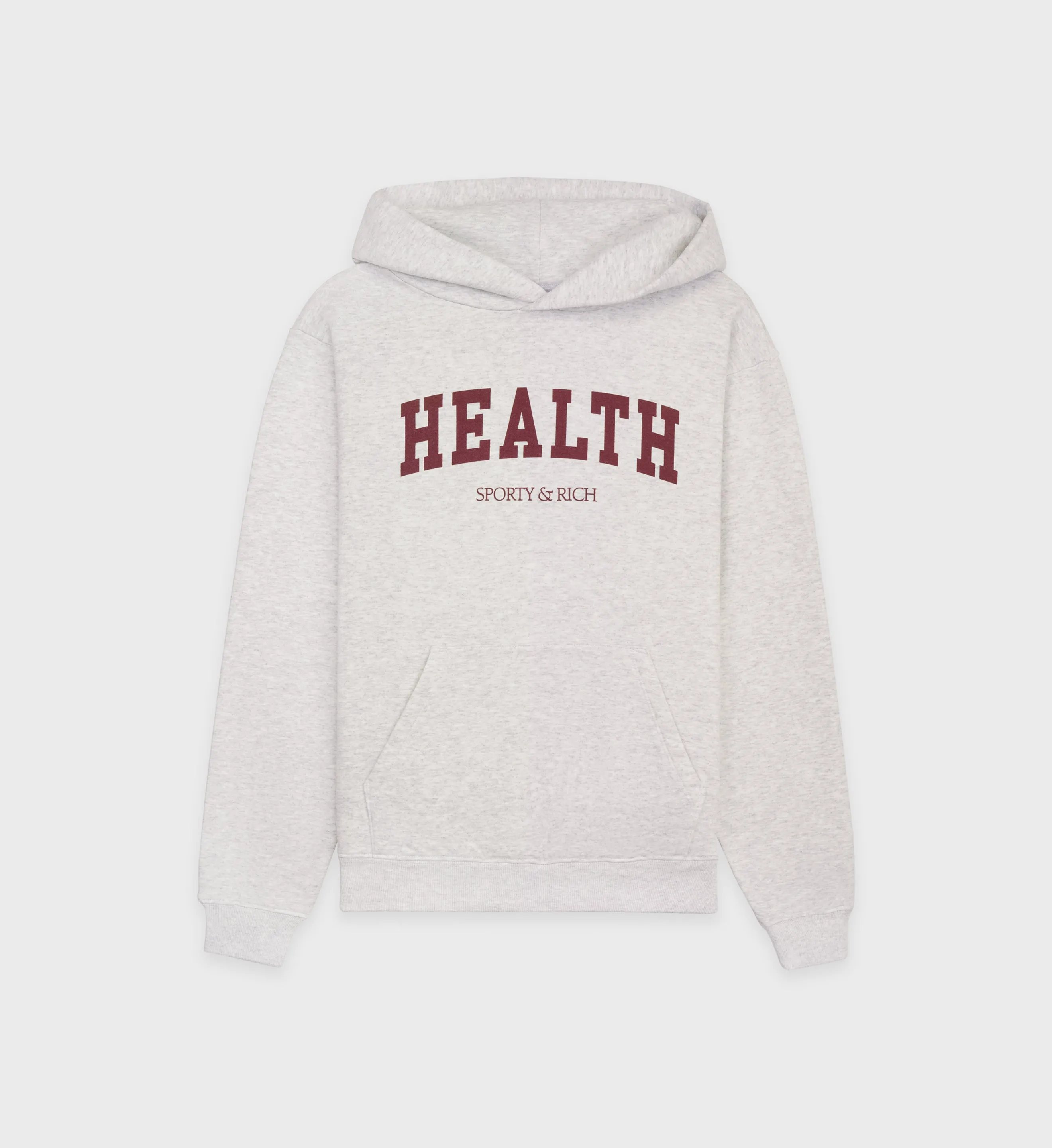 Health Ivy Hoodie - Heather Gray/Merlot