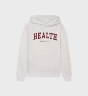 Health Ivy Hoodie - Heather Gray/Merlot