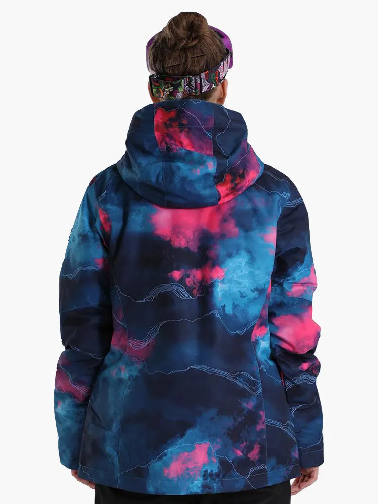 Light Graffiti Ski & Snowboard Jacket For Women