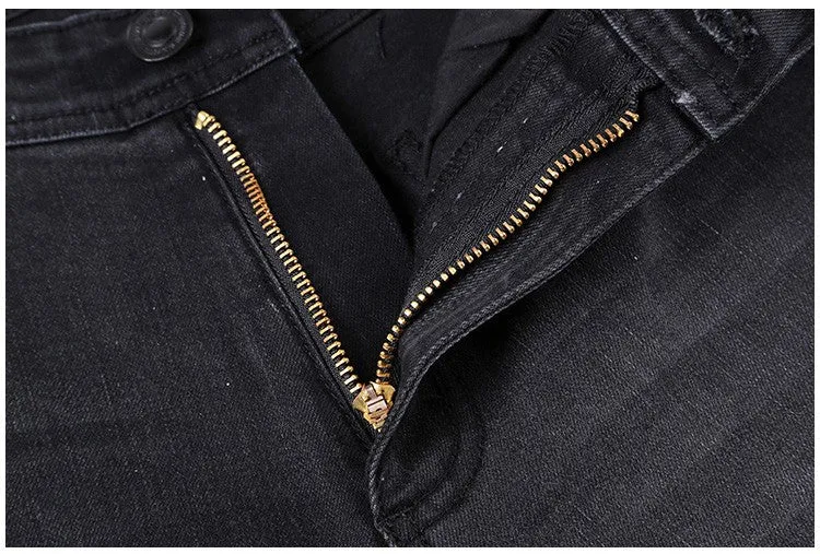 Men's Casual Stretch Ripped Denim Jeans