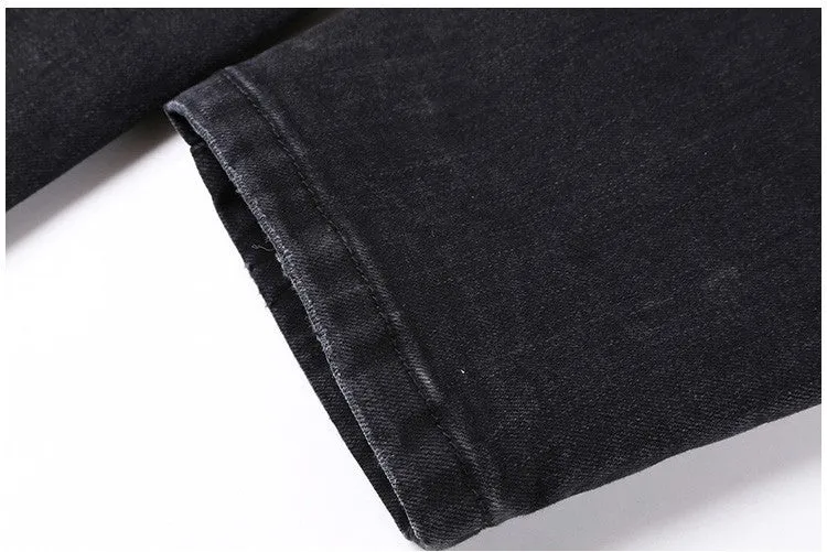 Men's Casual Stretch Ripped Denim Jeans