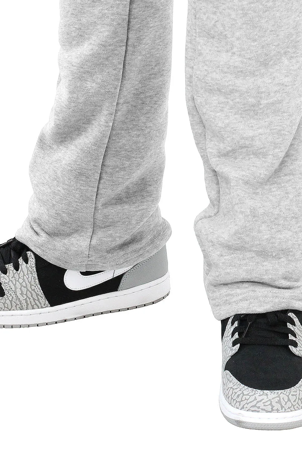 Men's Essential Slim Fit Flared Fleece Stacked Sweatpants