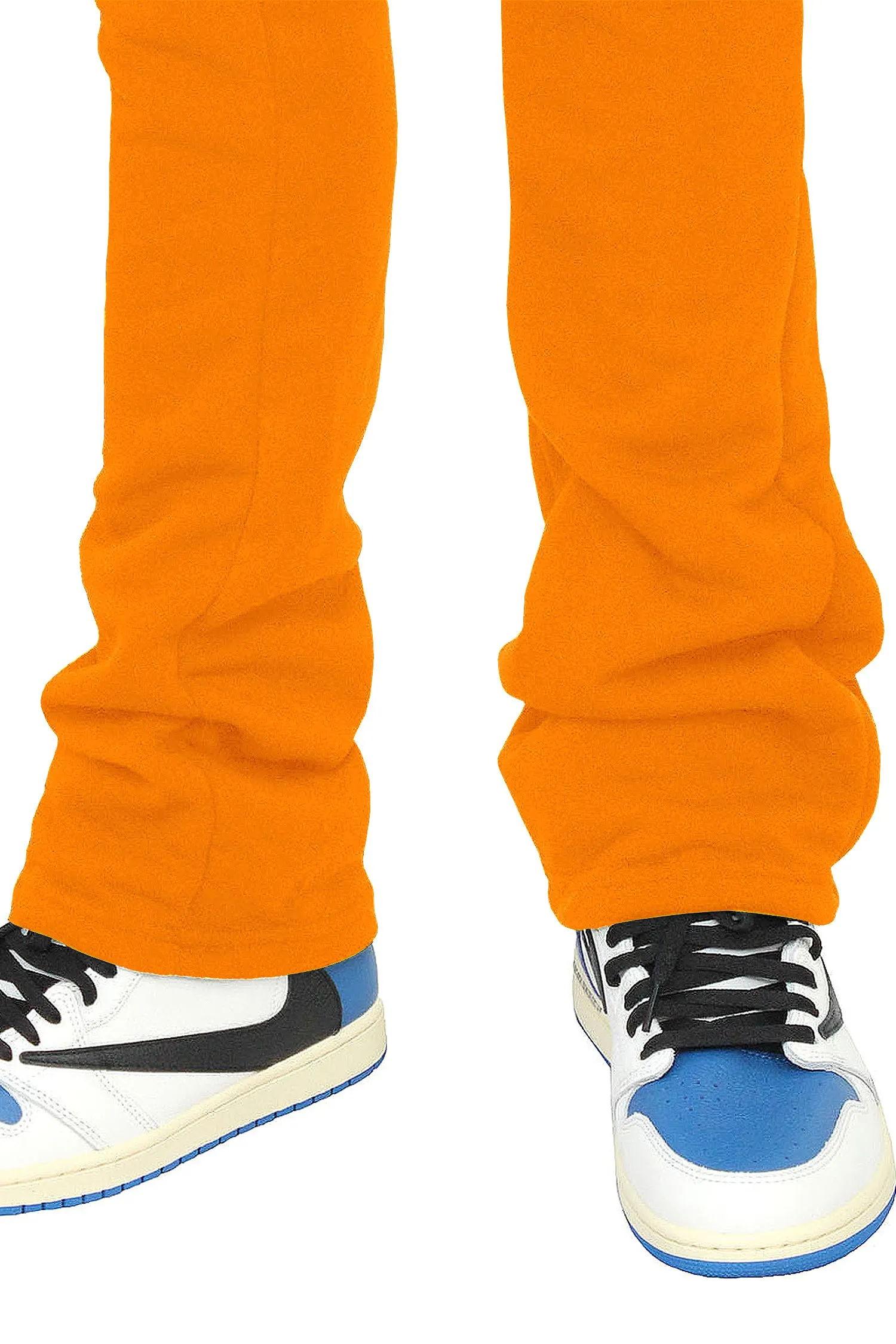 Men's Essential Slim Fit Flared Fleece Stacked Sweatpants