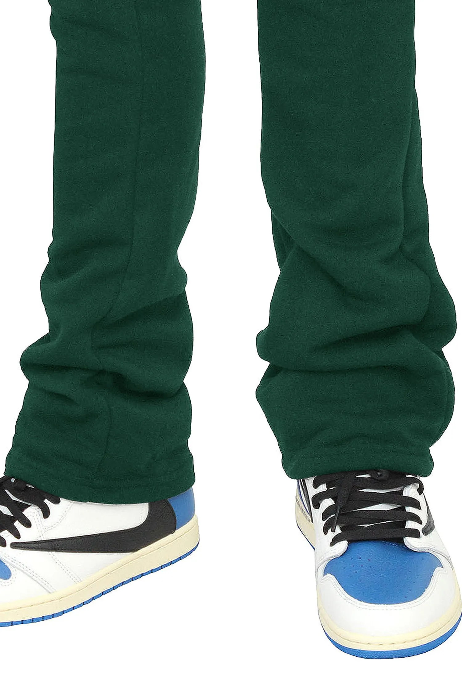 Men's Essential Slim Fit Flared Fleece Stacked Sweatpants