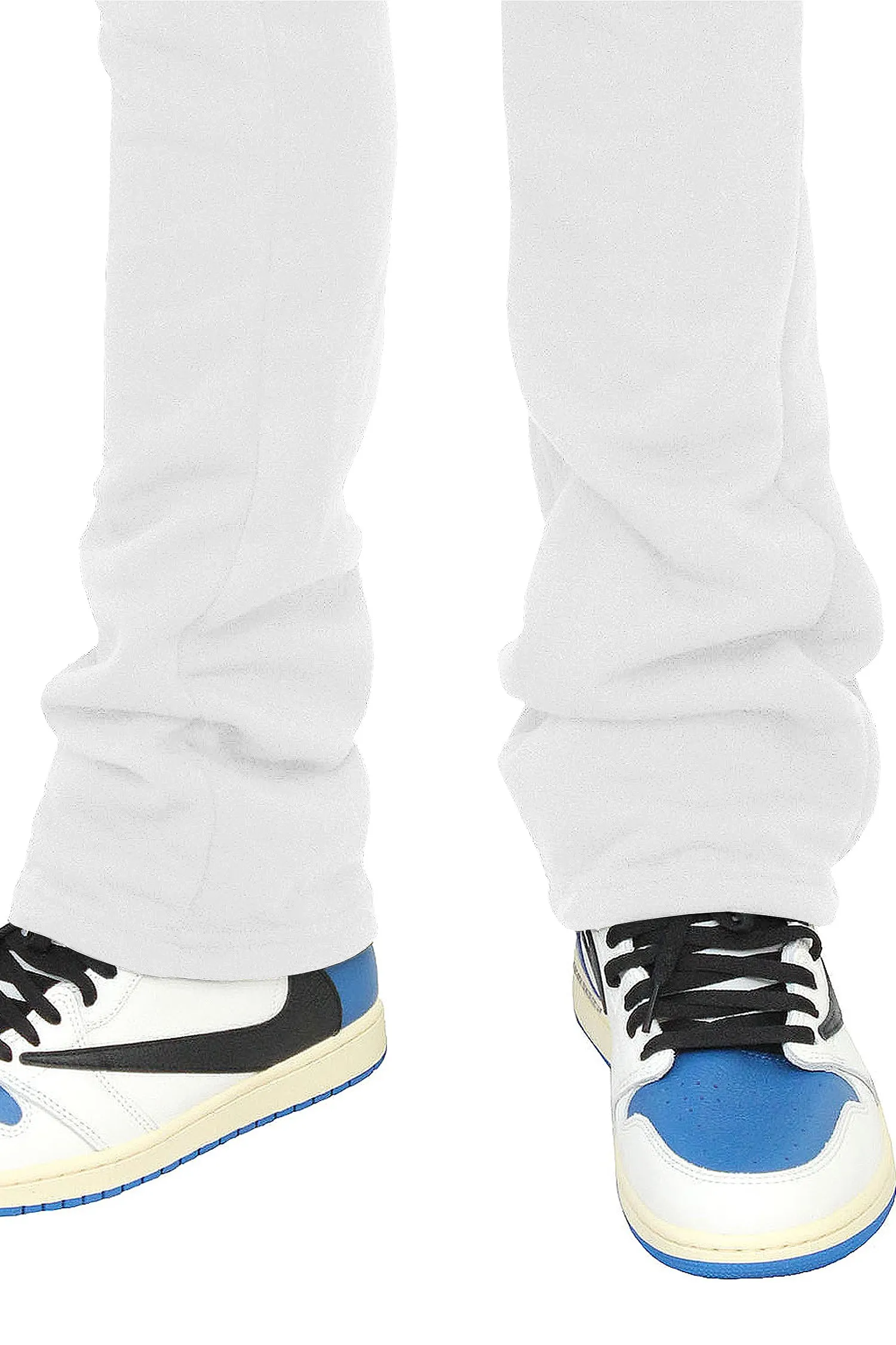 Men's Essential Slim Fit Flared Fleece Stacked Sweatpants