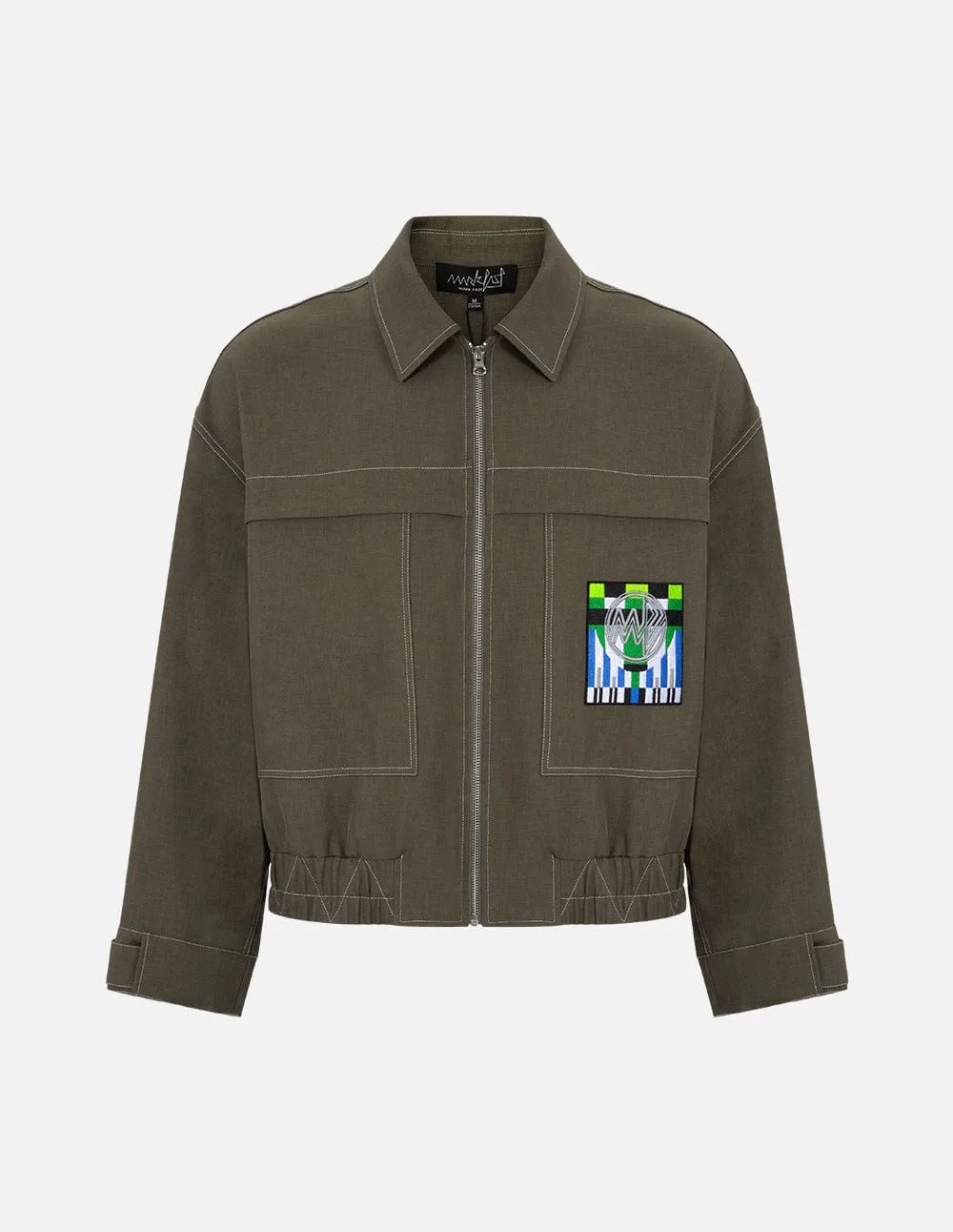 Men's Olive Graffiti Workwear Jacket