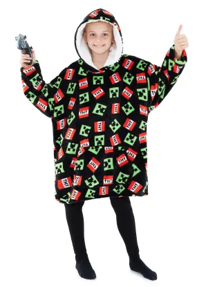 Minecraft Hoodie for Kids, Oversized Blanket Hoodie Boys Girls, Minecraft Gifts