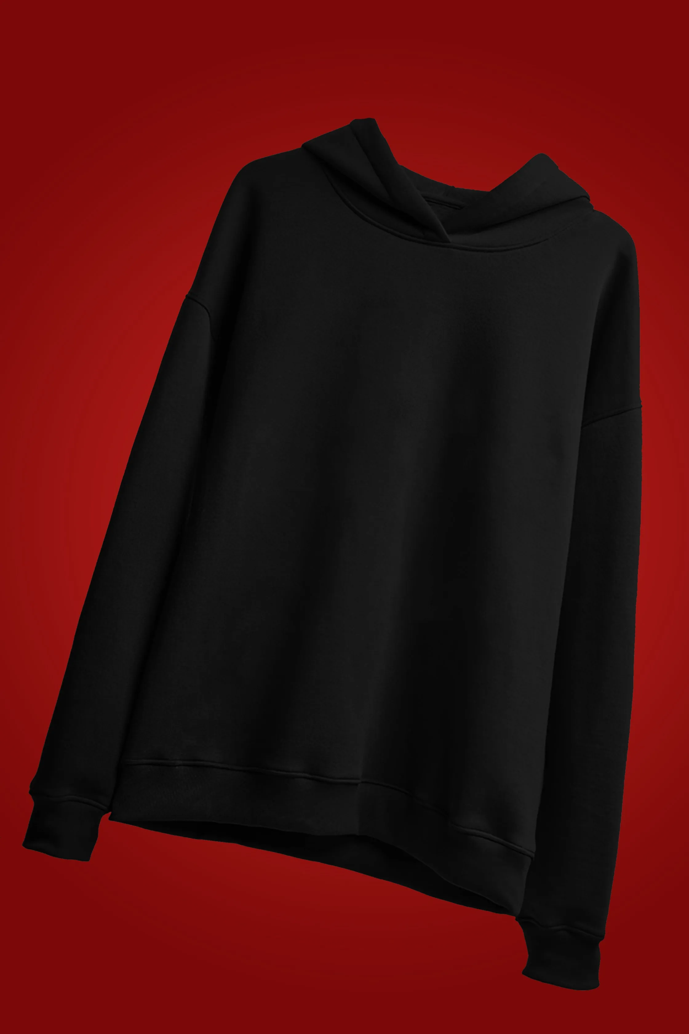 [MINOR FAULT] BLACK OVERSIZED HOODIE