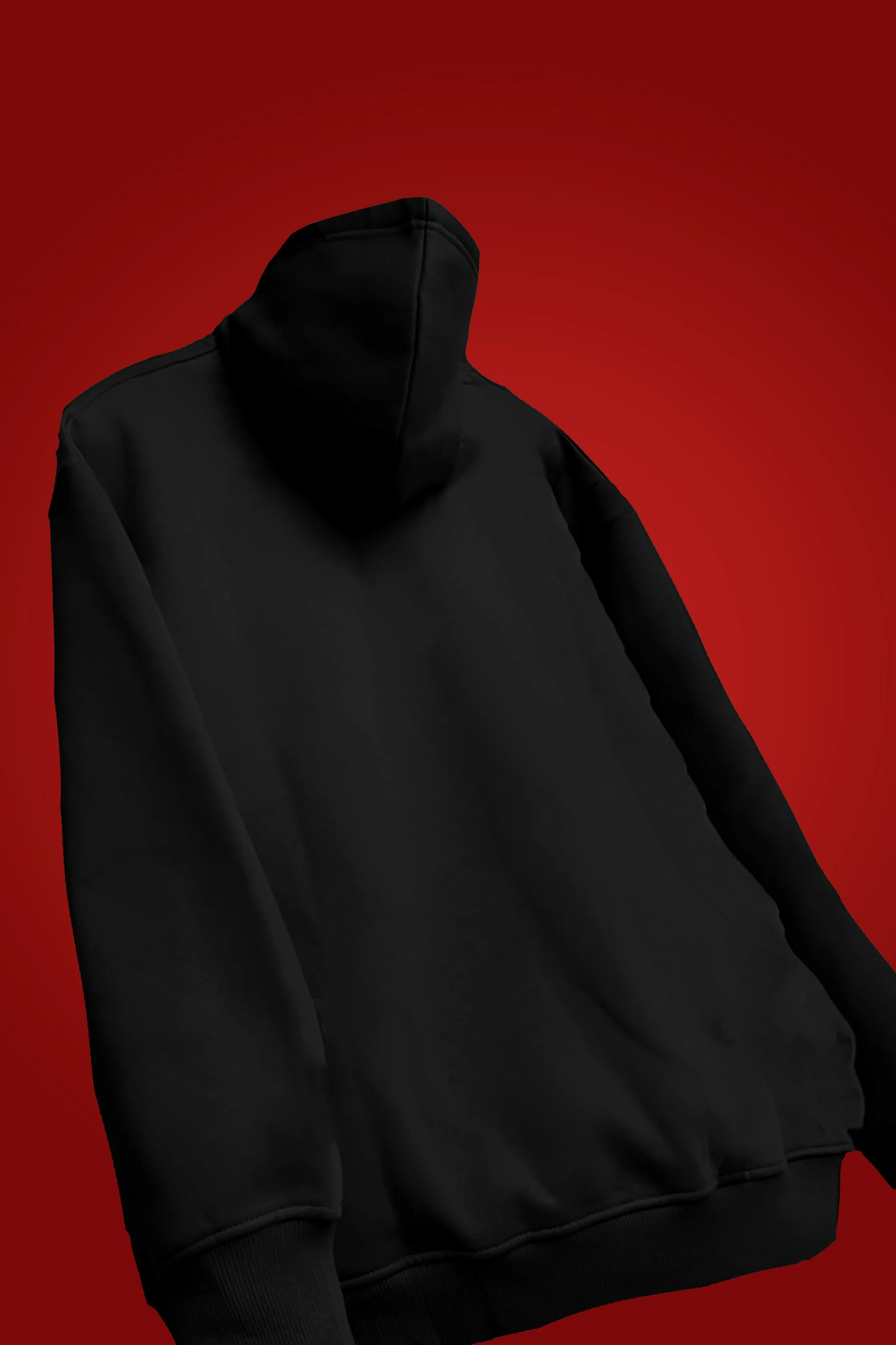 [MINOR FAULT] BLACK OVERSIZED HOODIE