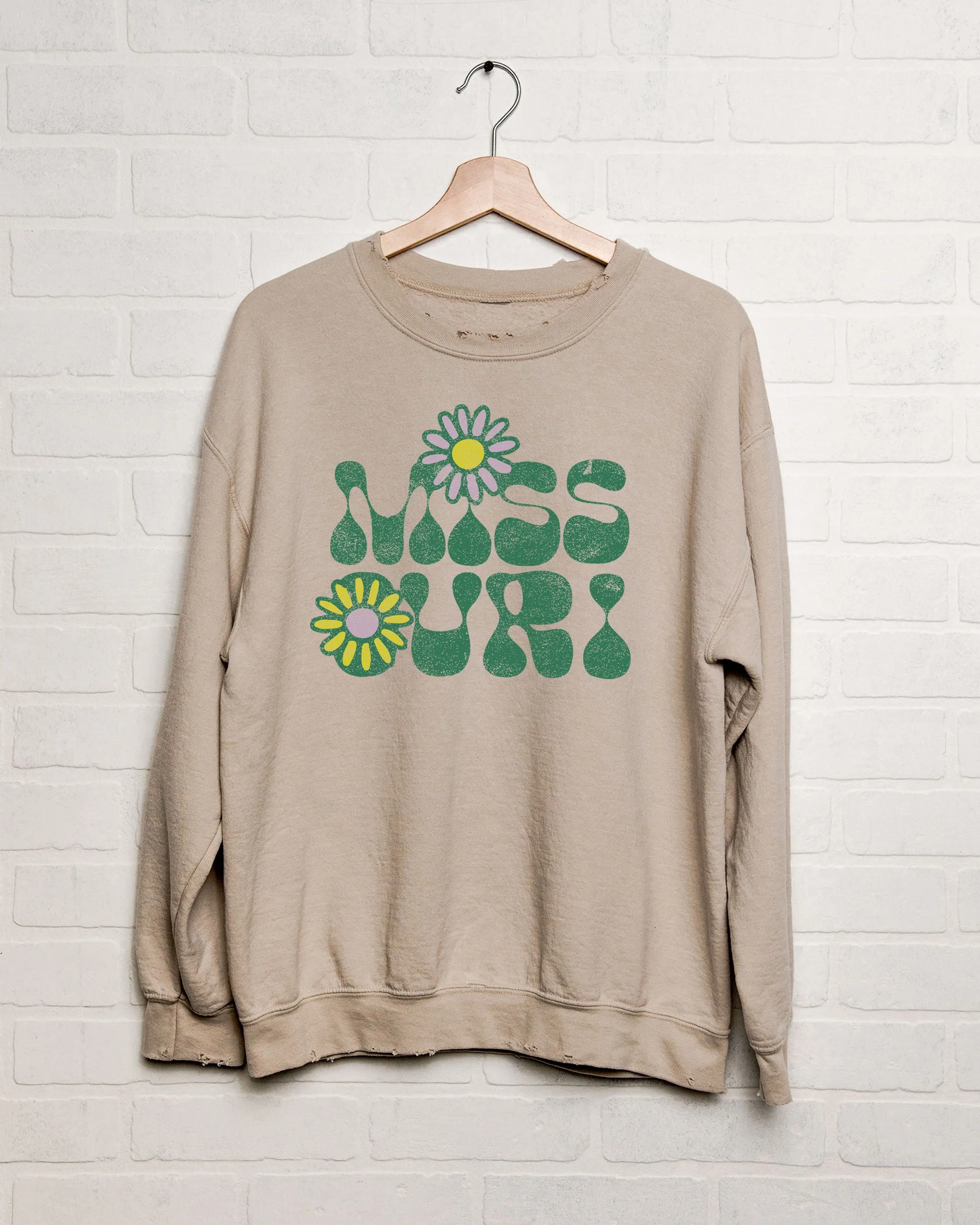 Missouri Flower Sand Thrifted Sweatshirt (FINAL SALE)