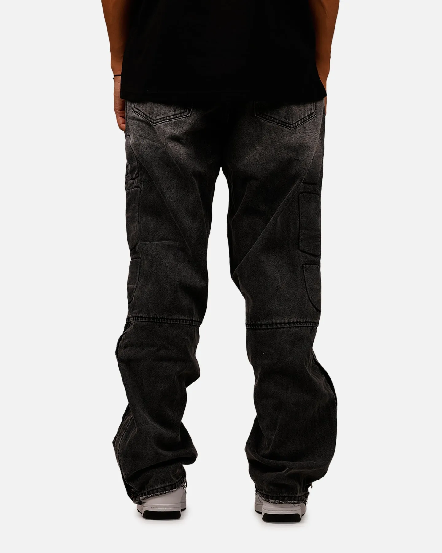 MNML Ultra Baggy Padded Denim Pants Black