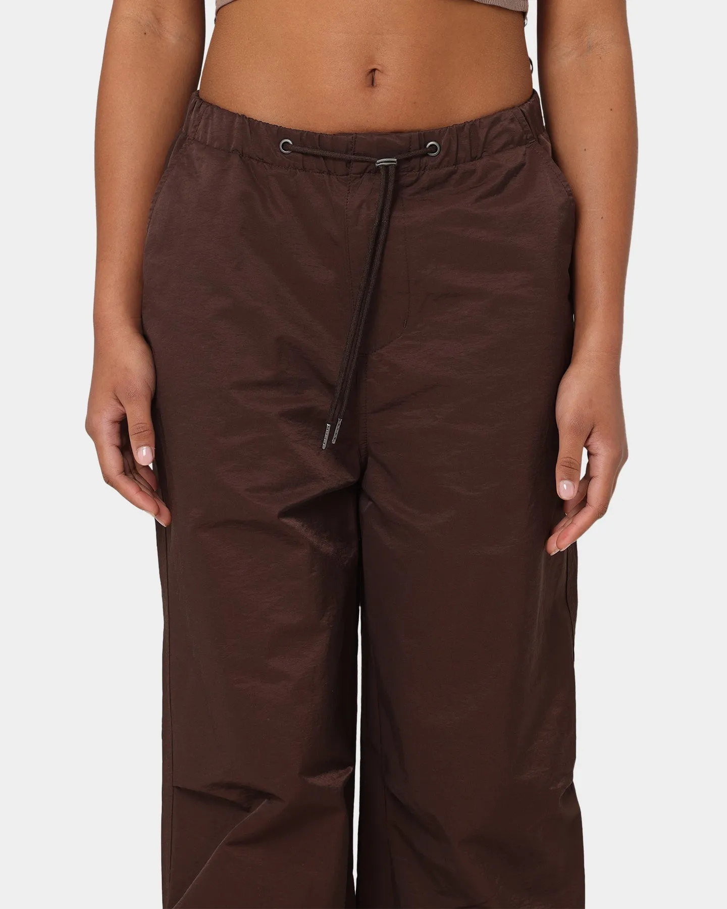 MNML Women's Parachute Pants Brown