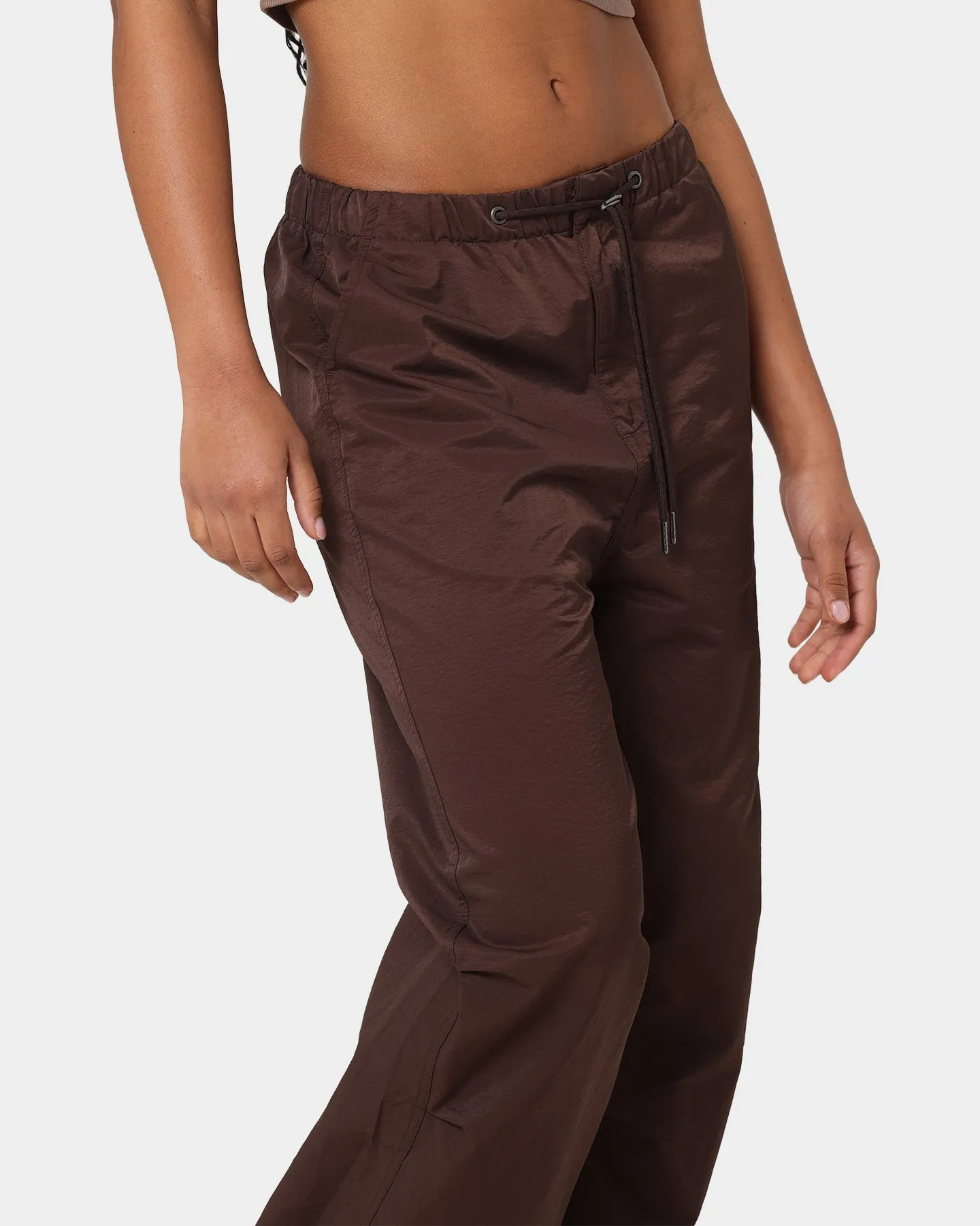 MNML Women's Parachute Pants Brown