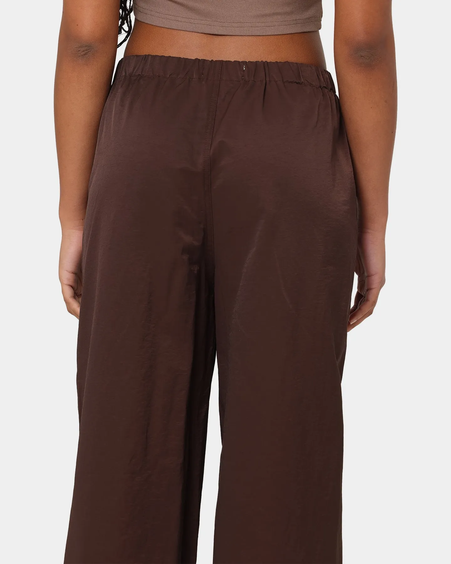 MNML Women's Parachute Pants Brown