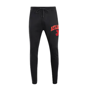 NBA ATLANTA HAWKS STACKED LOGO MEN'S SWEATPANT (BLACK)