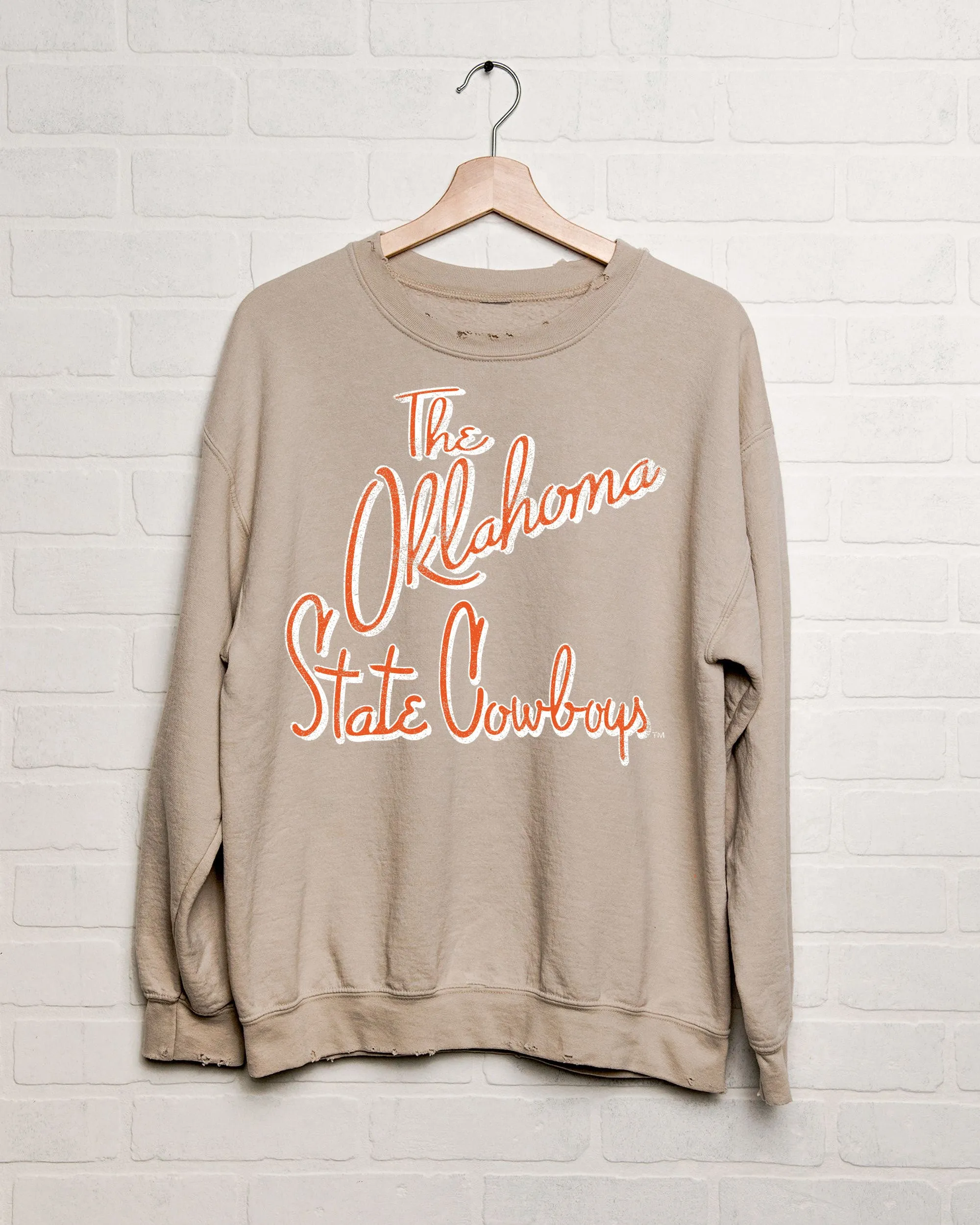 OSU Cowboys Beverly Sand Thrifted Sweatshirt