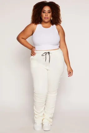 Plus Size Stacked Sweatpants