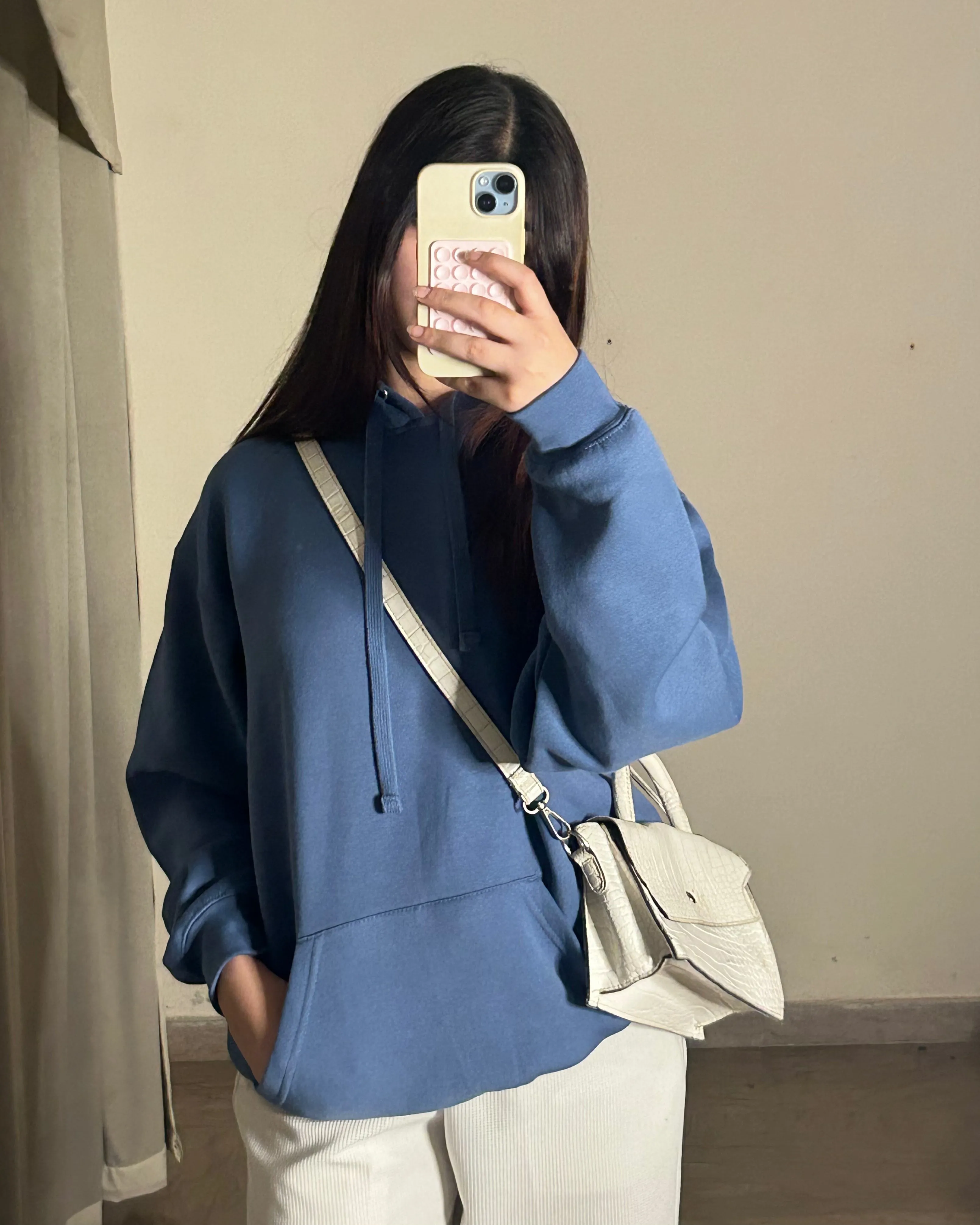 Premium Oversized Fit Pull Over Hoodie zinc