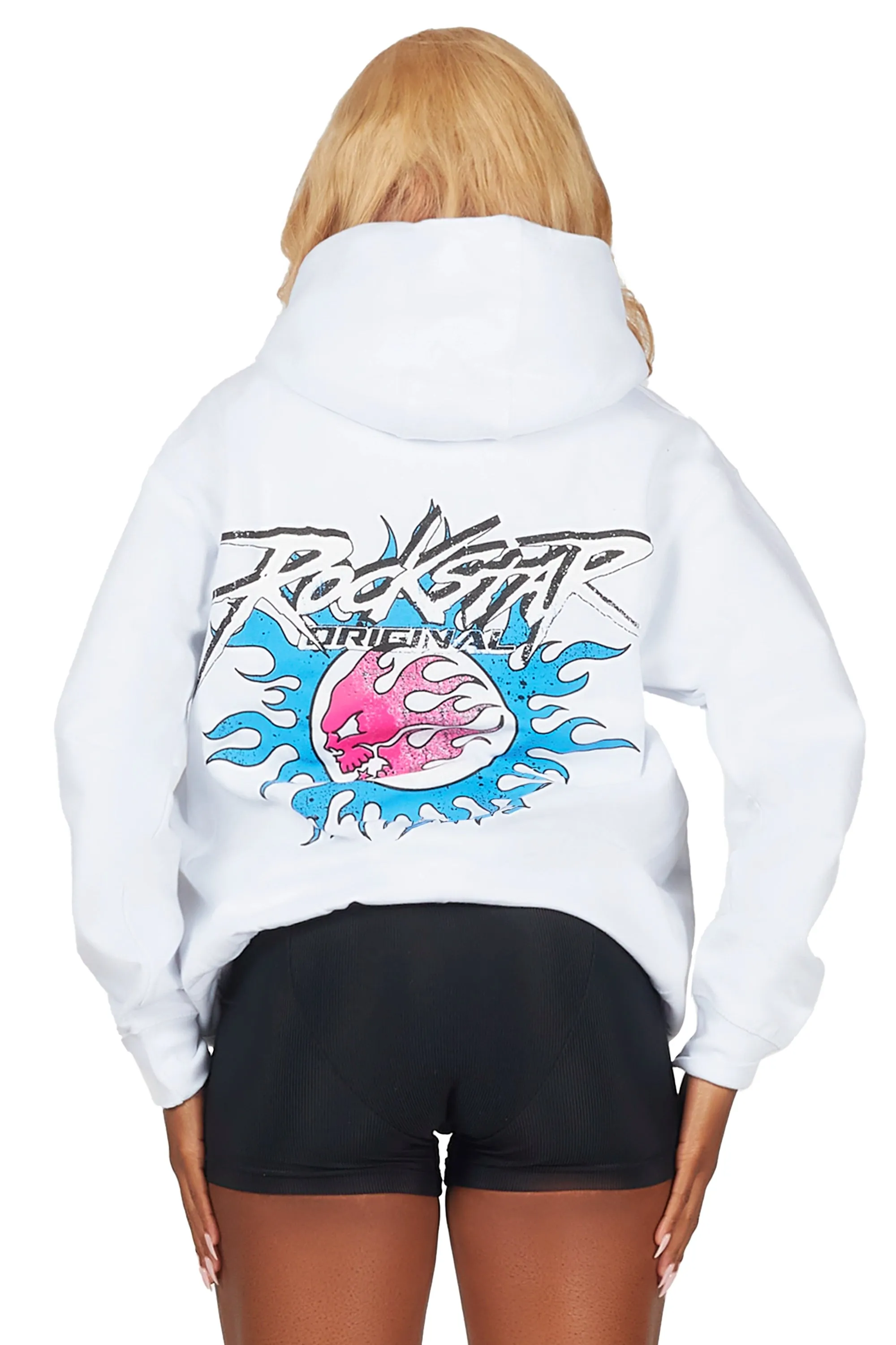 Raishas White Oversized Hoodie