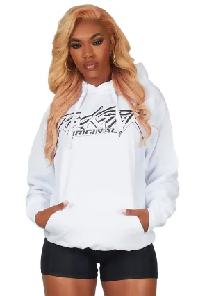 Raishas White Oversized Hoodie