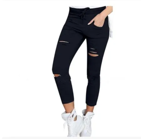 Ripped Casual Skinny Pants