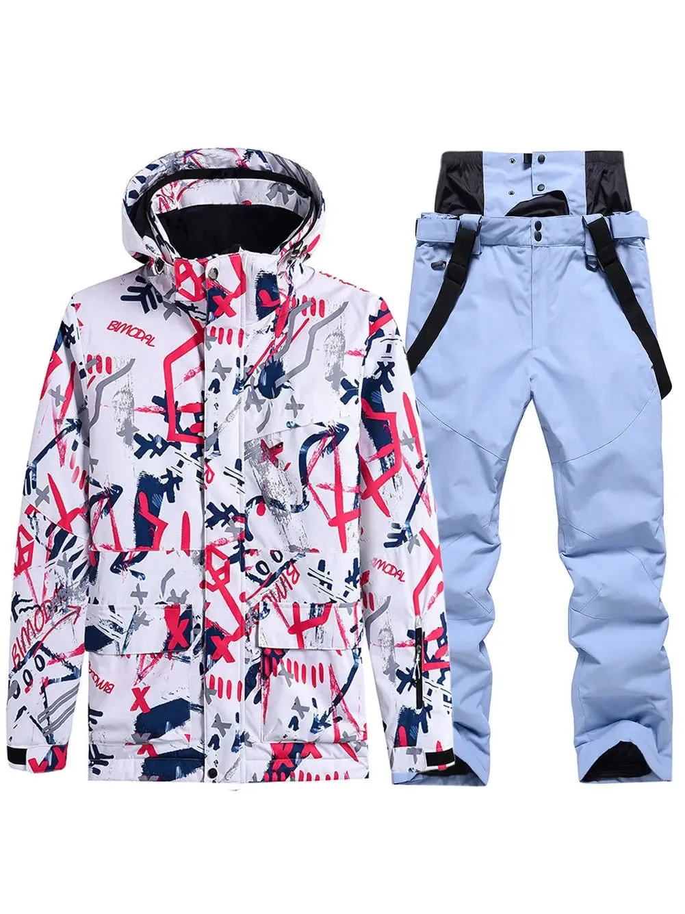 Riuiyele Women's Graffiti Ski Suits