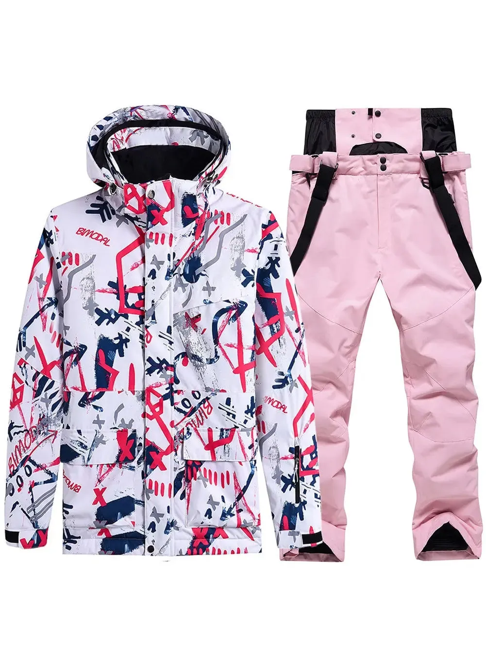 Riuiyele Women's Graffiti Ski Suits