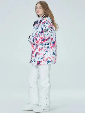 Riuiyele Women's Graffiti Ski Suits