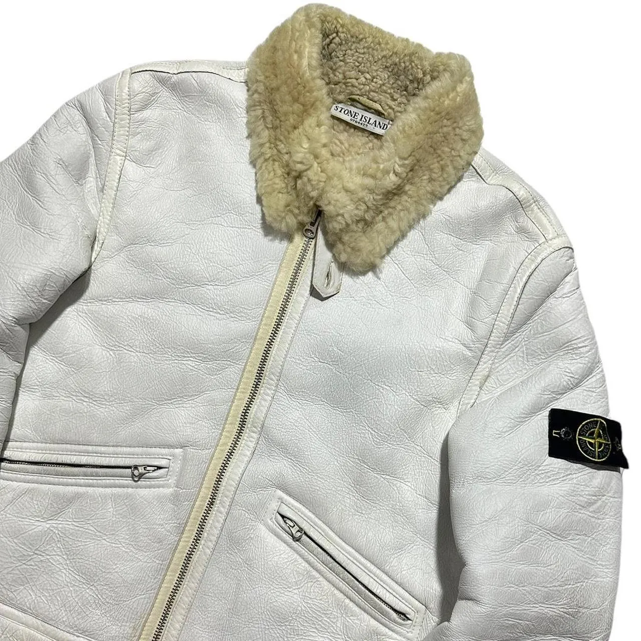 Stone Island 2006 Sherling Leather Jacket