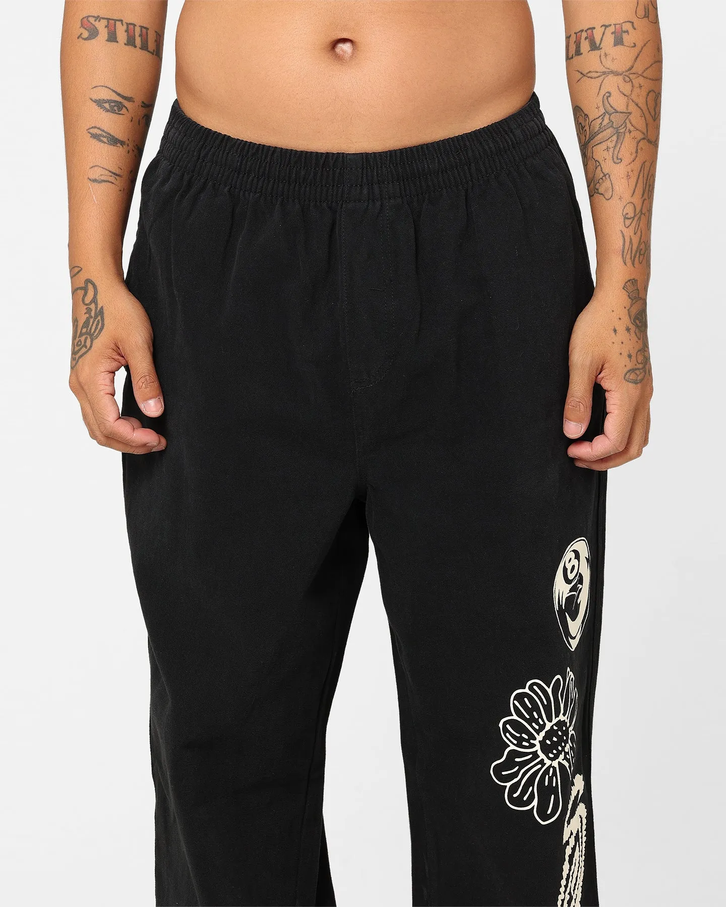 Stussy Icon Beach Pants Black